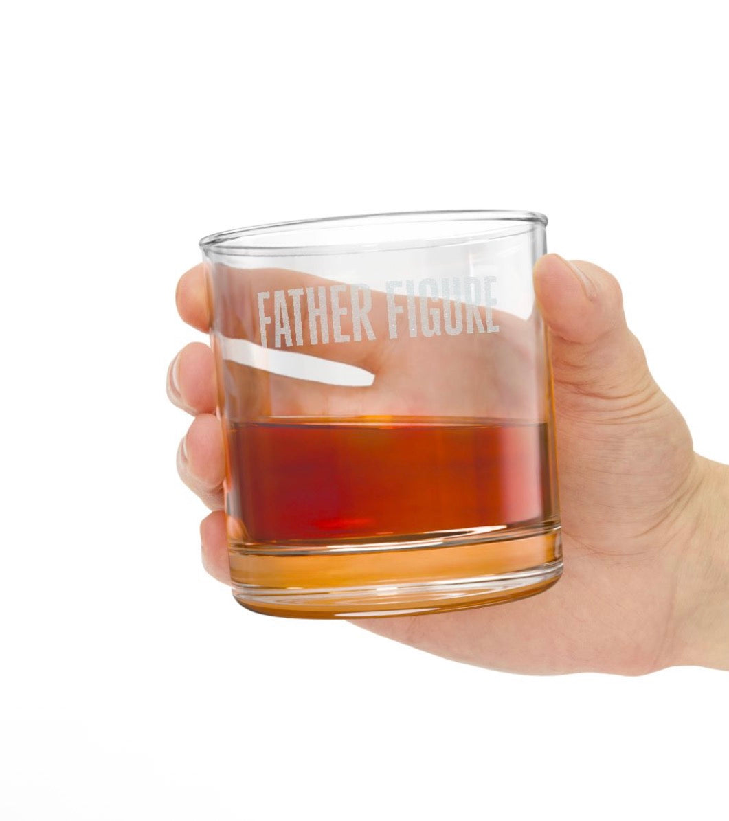 Father Figure Engraved Whiskey Glass