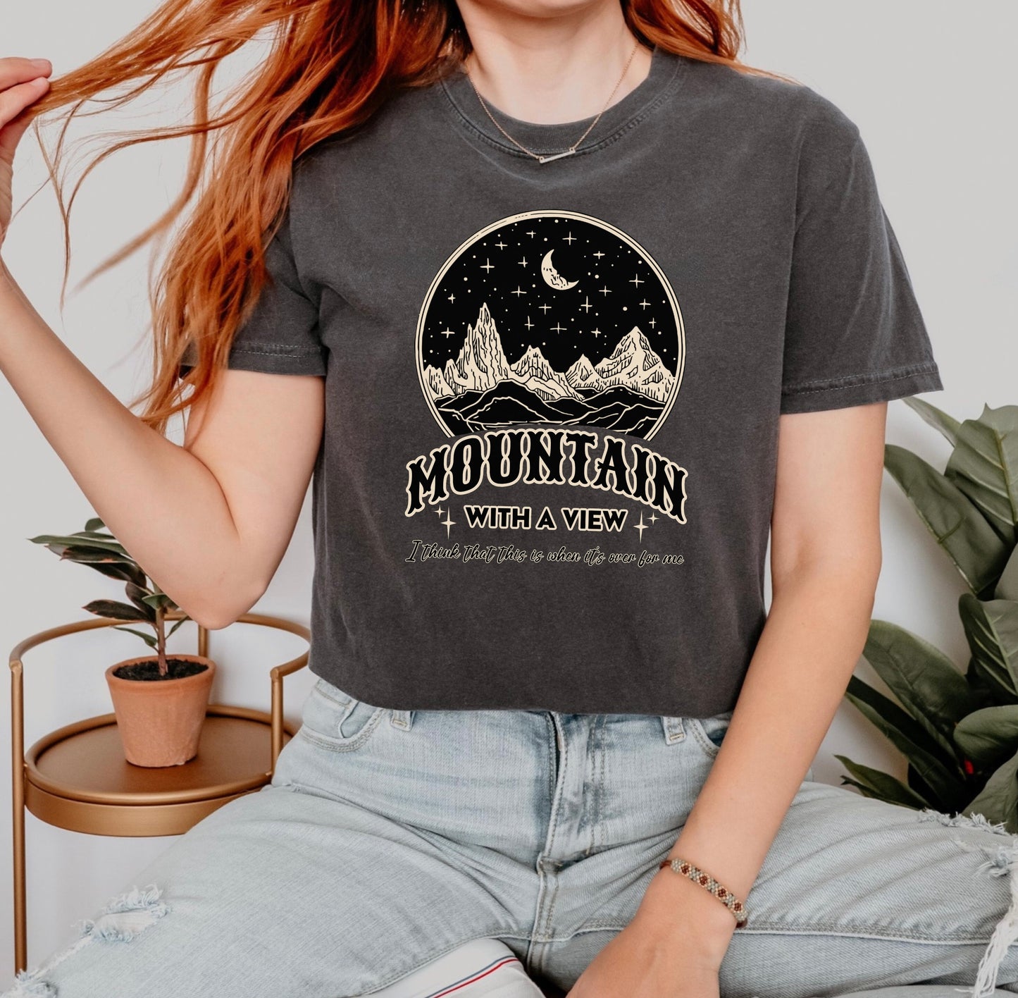 Mountain With A View Comfort Colors Tee