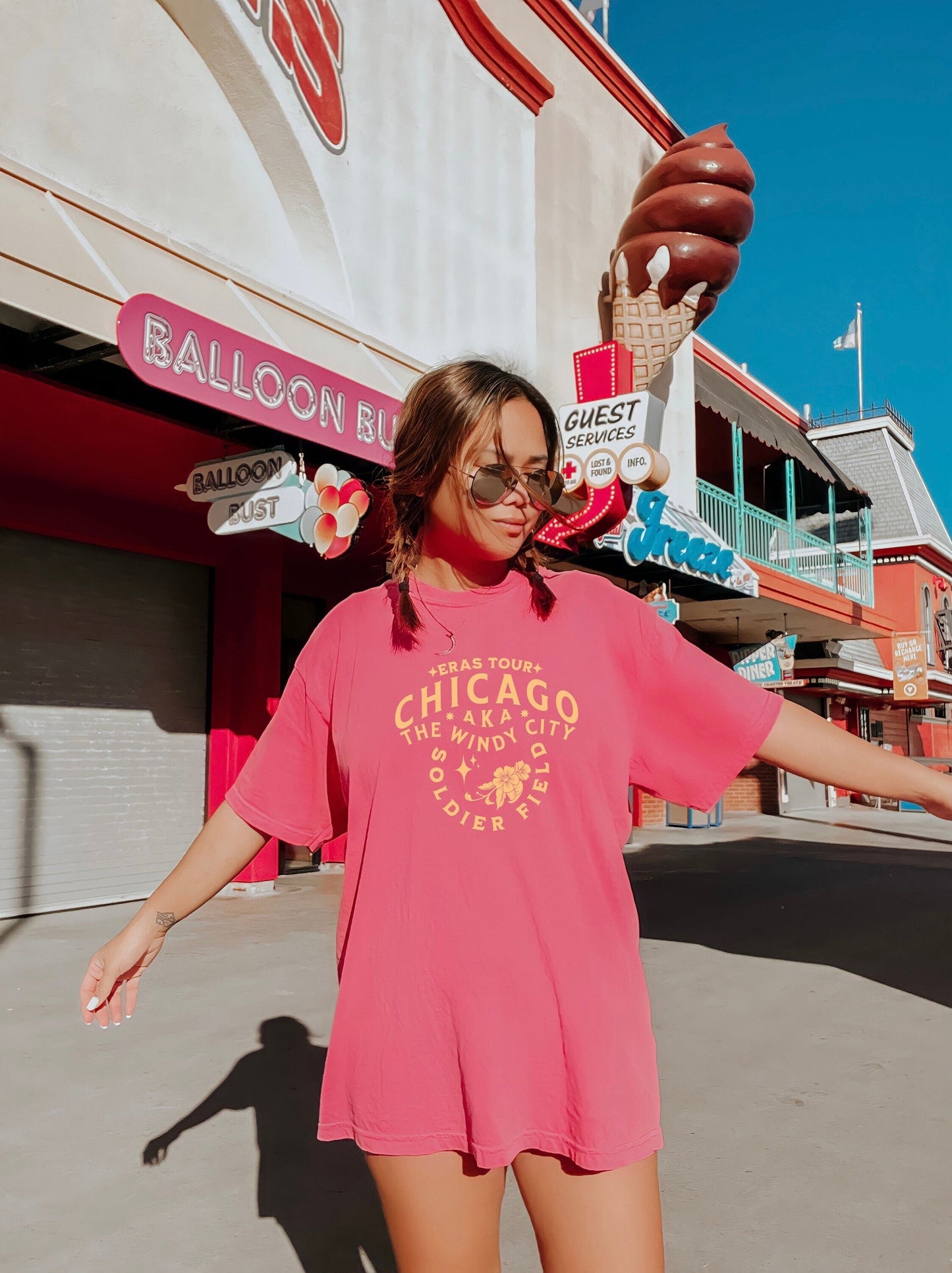 Chicago Windy City Eras Comfort Colors Tee