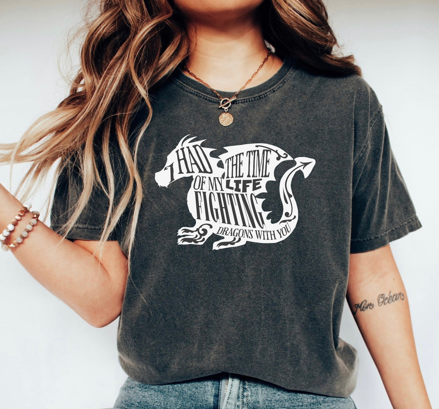 Fighting Dragons With You Comfort Colors Tee