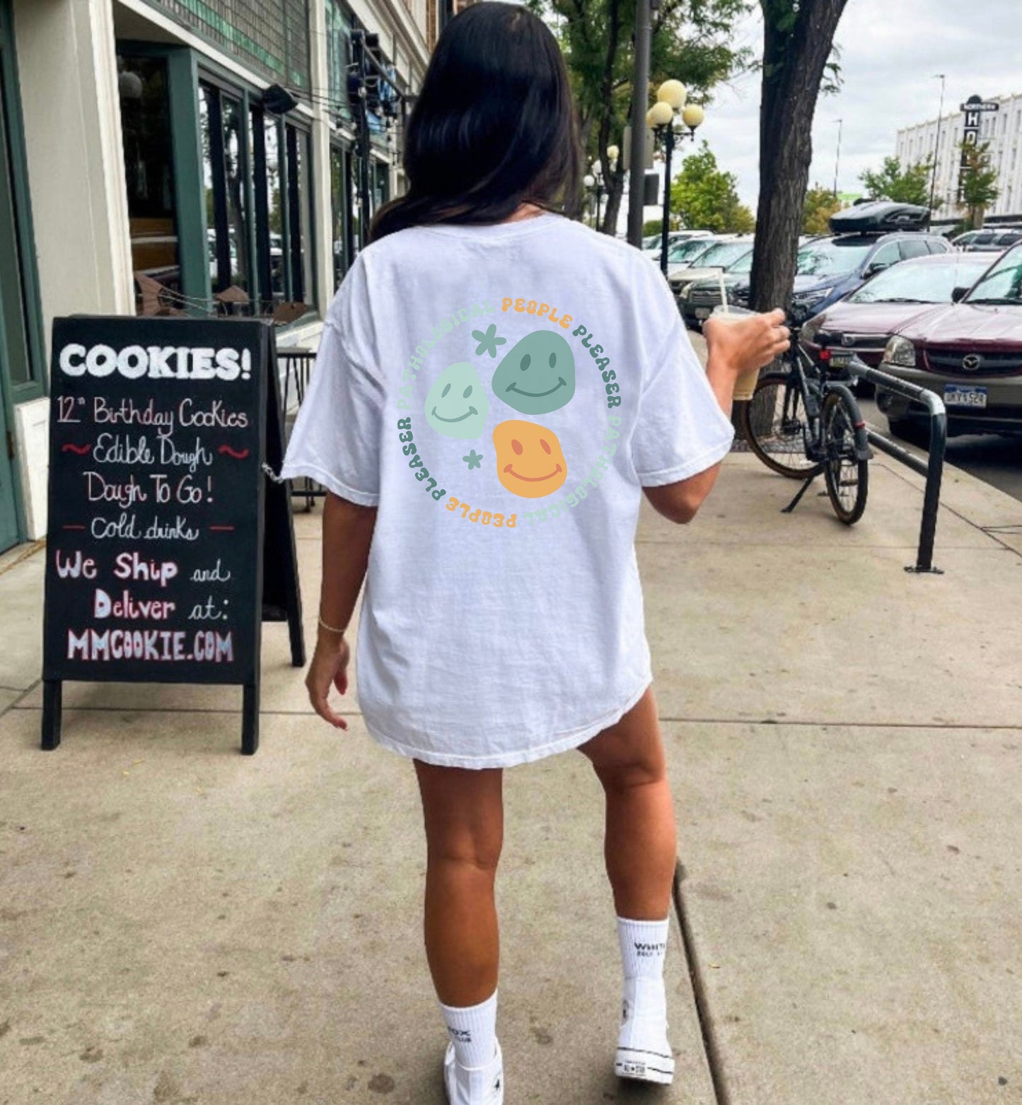 Smiley Pathological People Pleaser Comfort Colors Tee