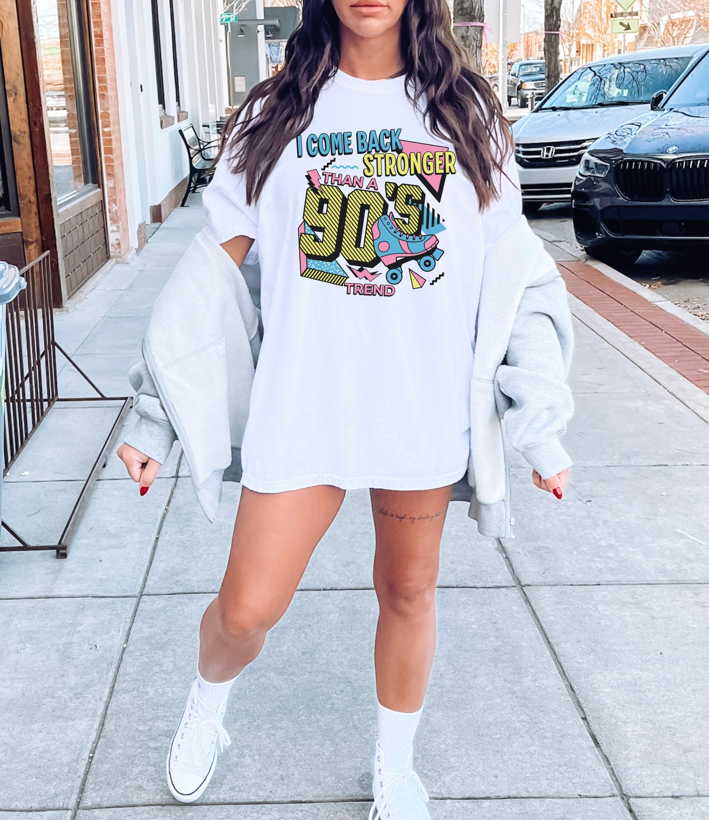 Trendy I Come Back Stronger Than A 90's Trend Comfort Colors Tee