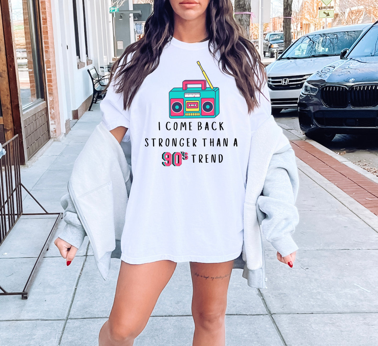 Retro I Come Back Stronger Than A 90's Trend Comfort Colors Tee