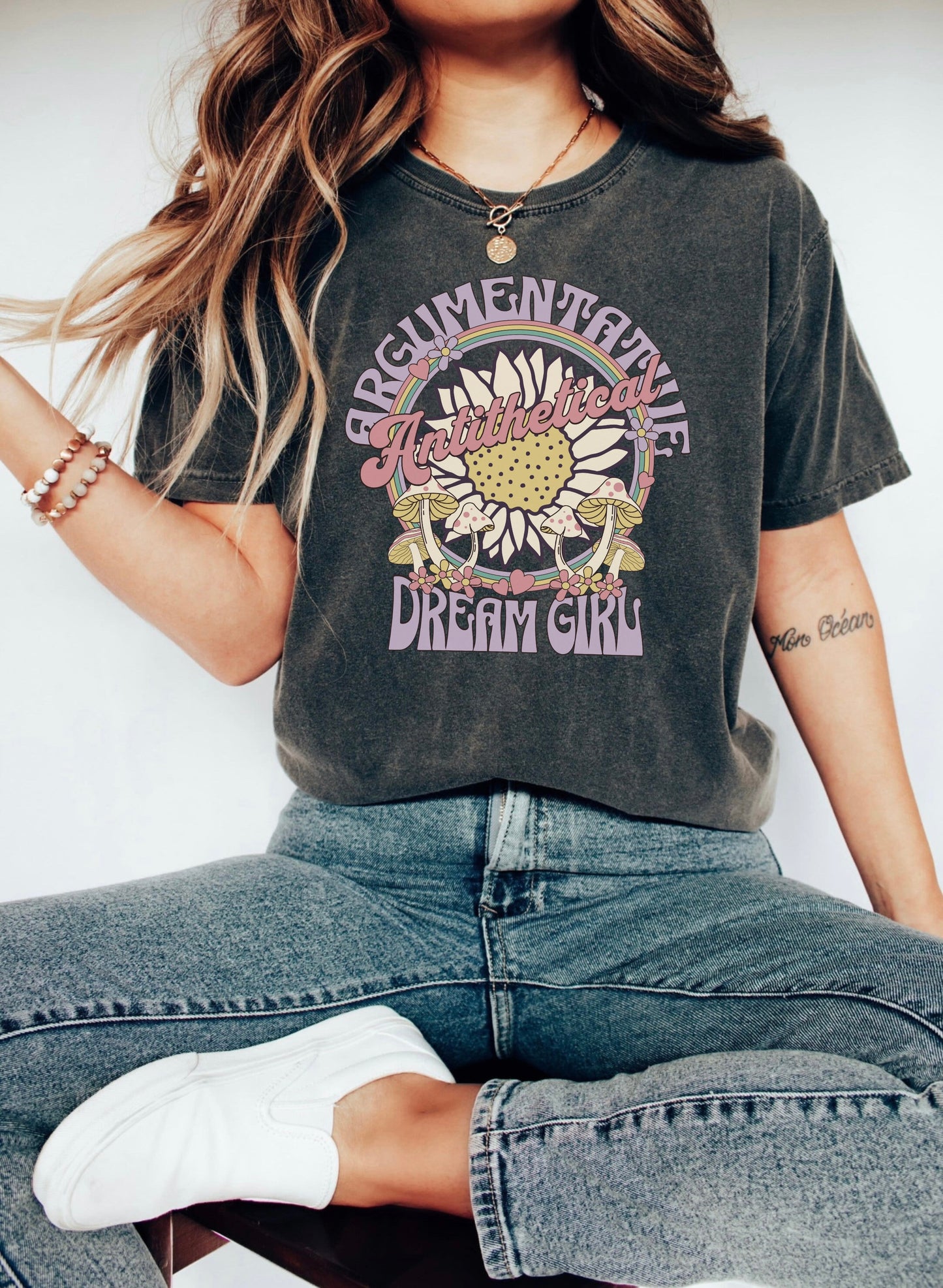 Argumentative Antithetical Dream Girl Comfort Colors Tee