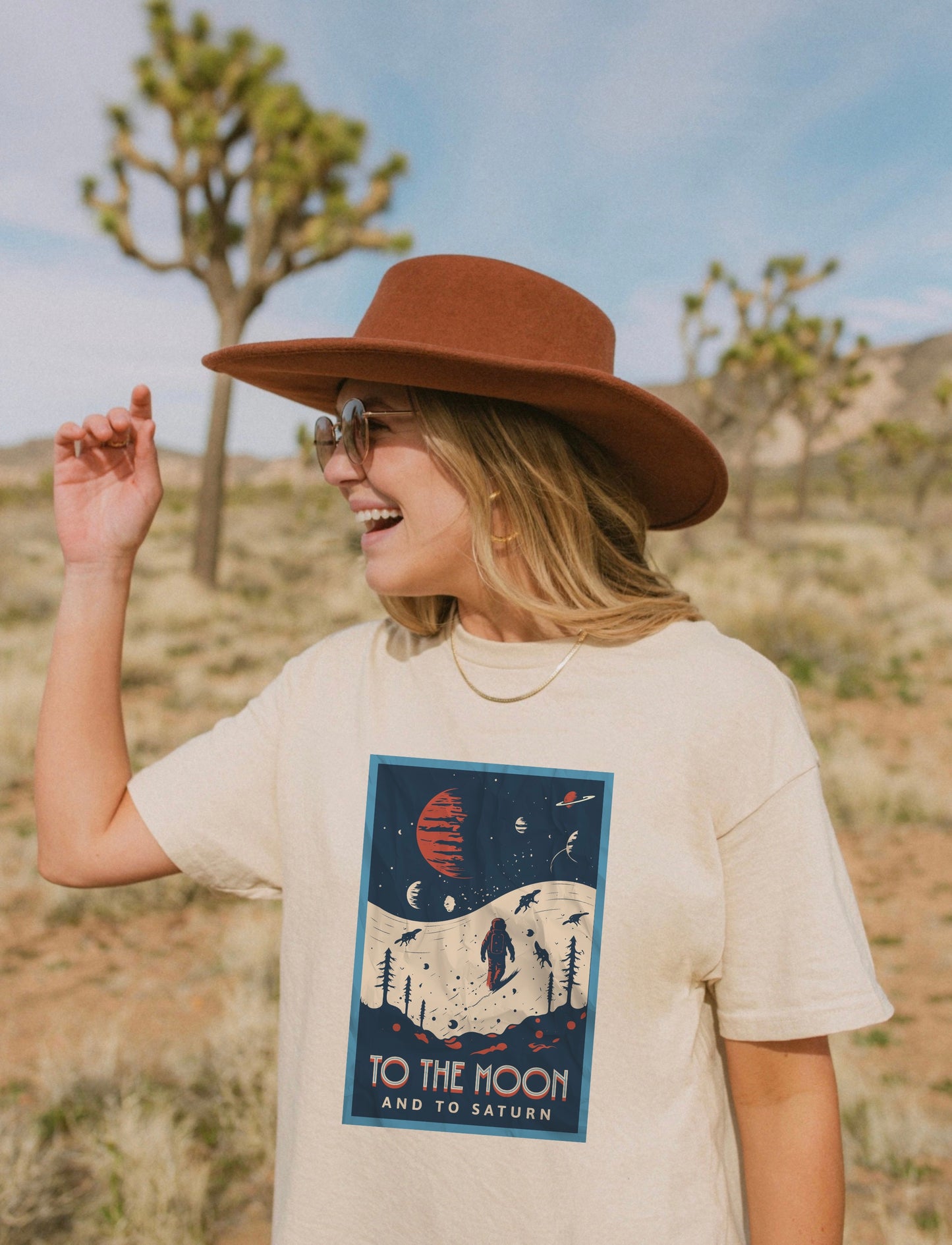 To The Moon And To Saturn Comfort Colors Tee