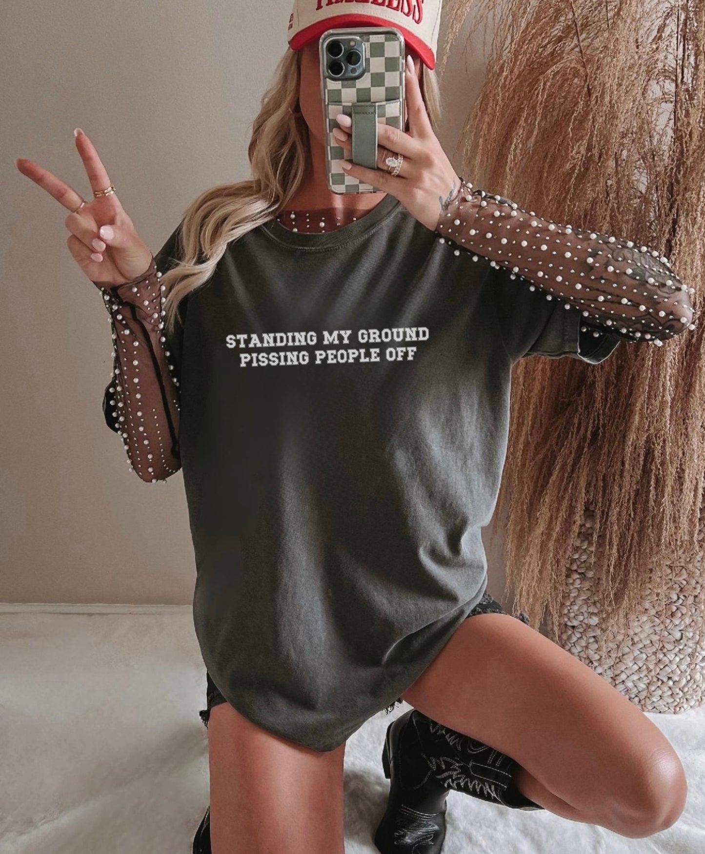 Standing My Ground Pissing People Off Comfort Colors Tee