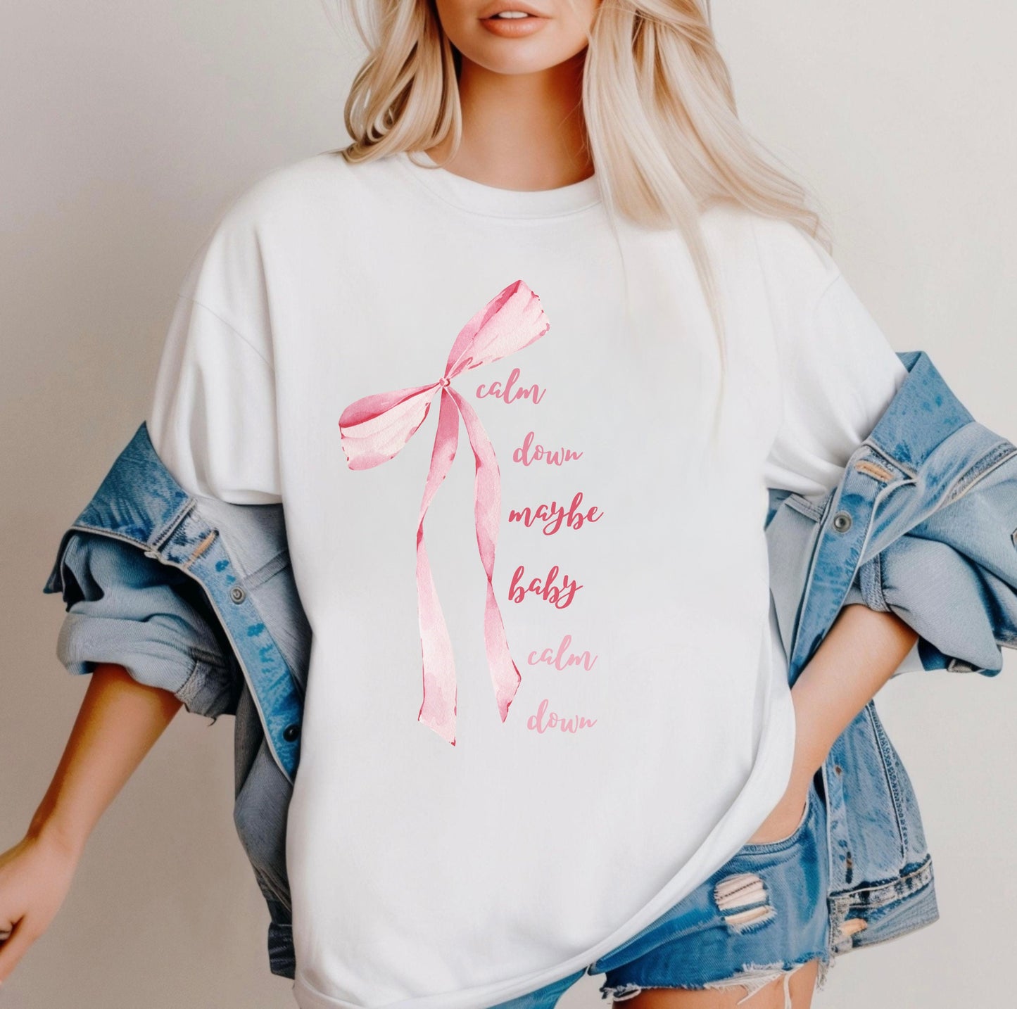 Calm Down Maybe Baby Comfort Colors Tee