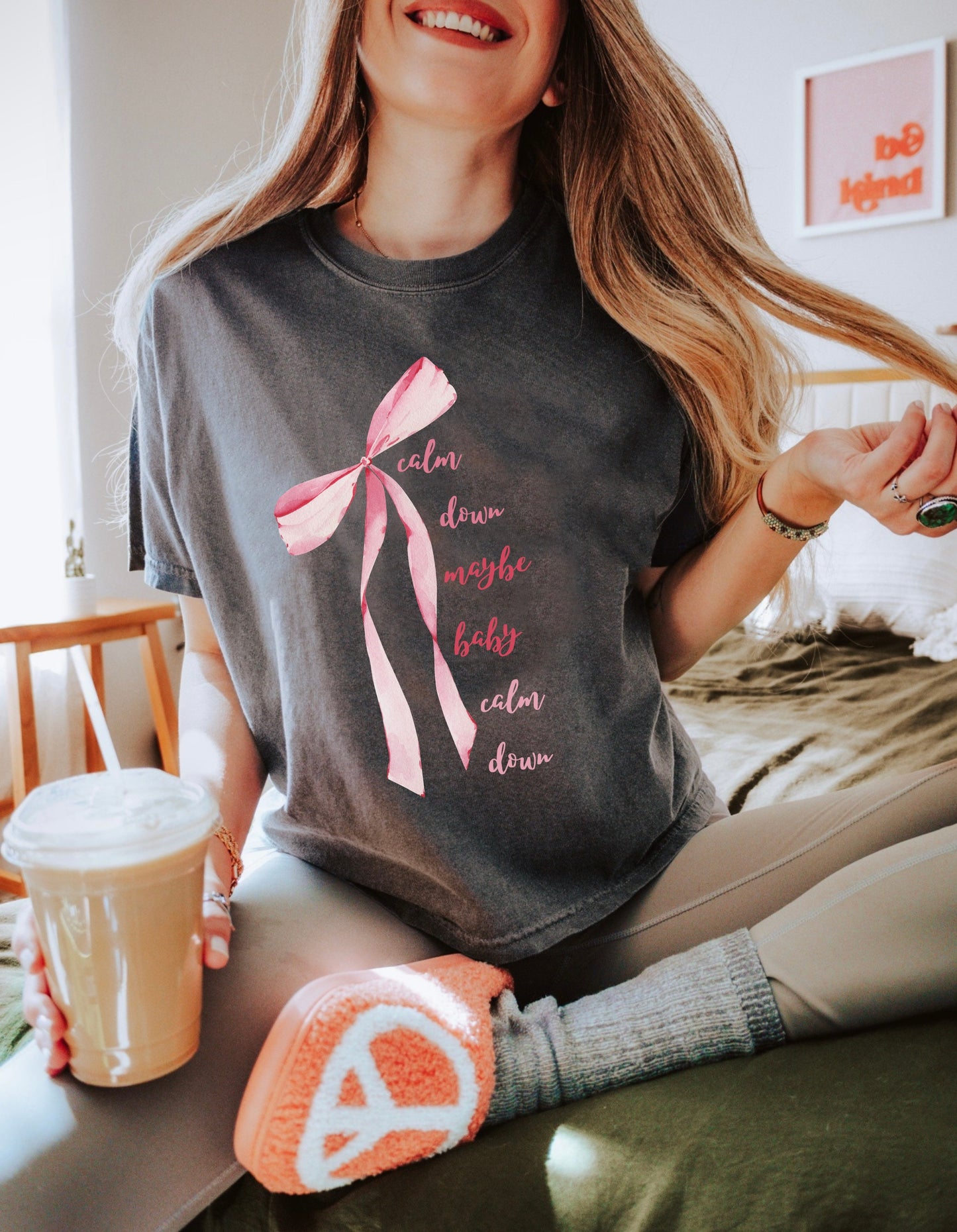 Calm Down Maybe Baby Comfort Colors Tee