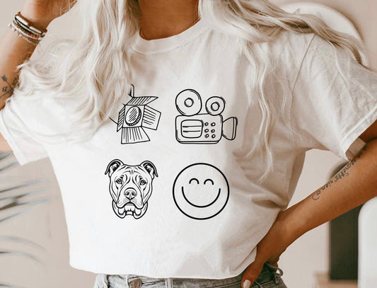 Lights Camera Bitch Smile Comfort Colors Shirt