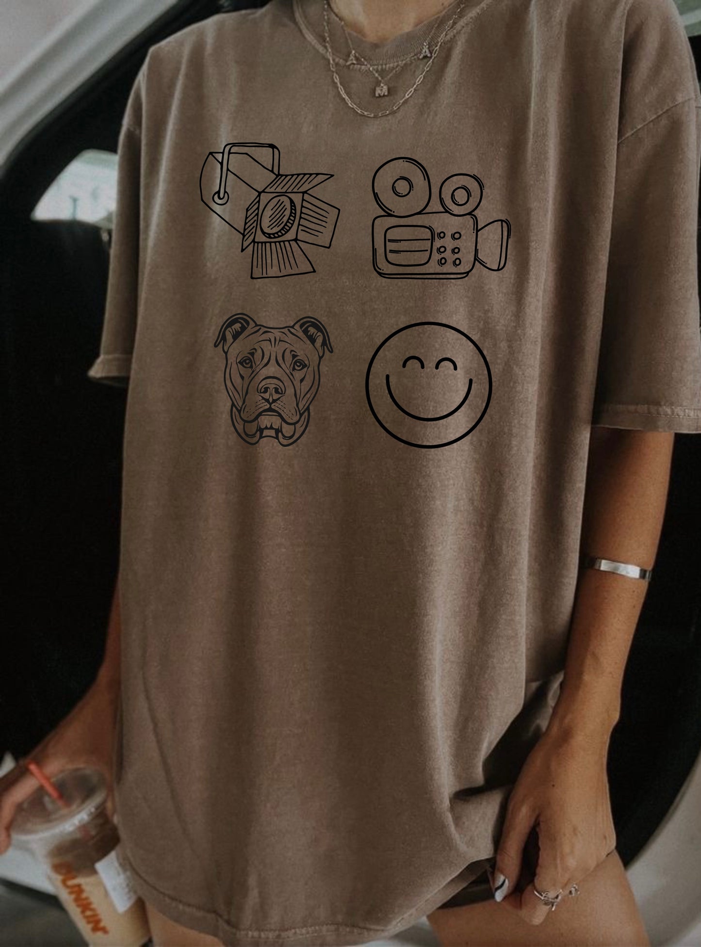 Lights Camera Bitch Smile Comfort Colors Shirt