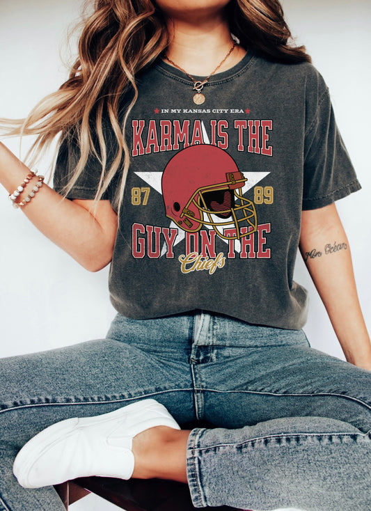 Karma Is The Guy Comfort Colors Tee