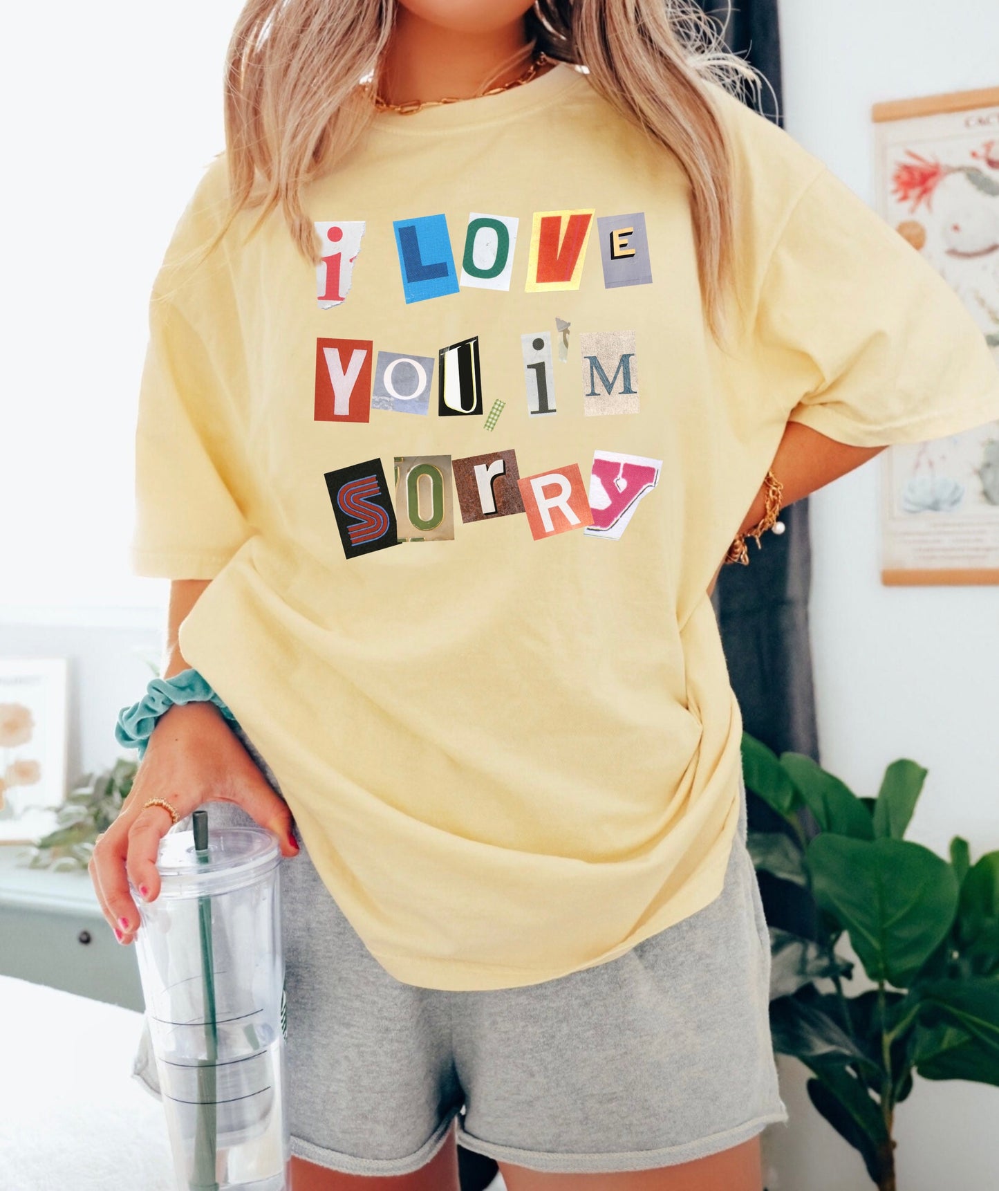 Love You I’m Sorry Scrapbook Comfort Colors Tee