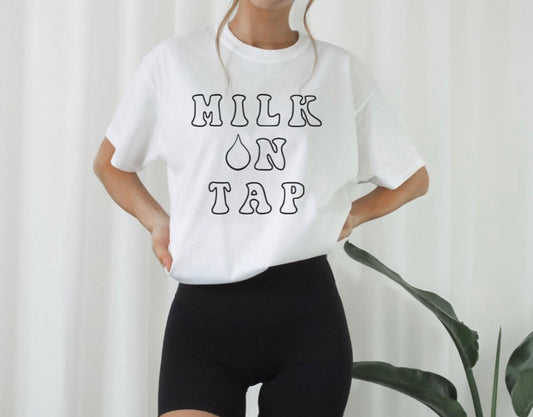 Milk On Tap Breastfeeding Comfort Colors Tee