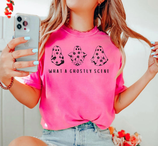 What A Ghostly Scene Comfort Colors Tee